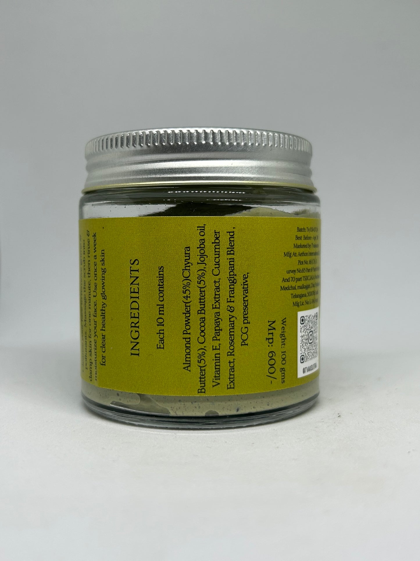 Almond face and body scrub