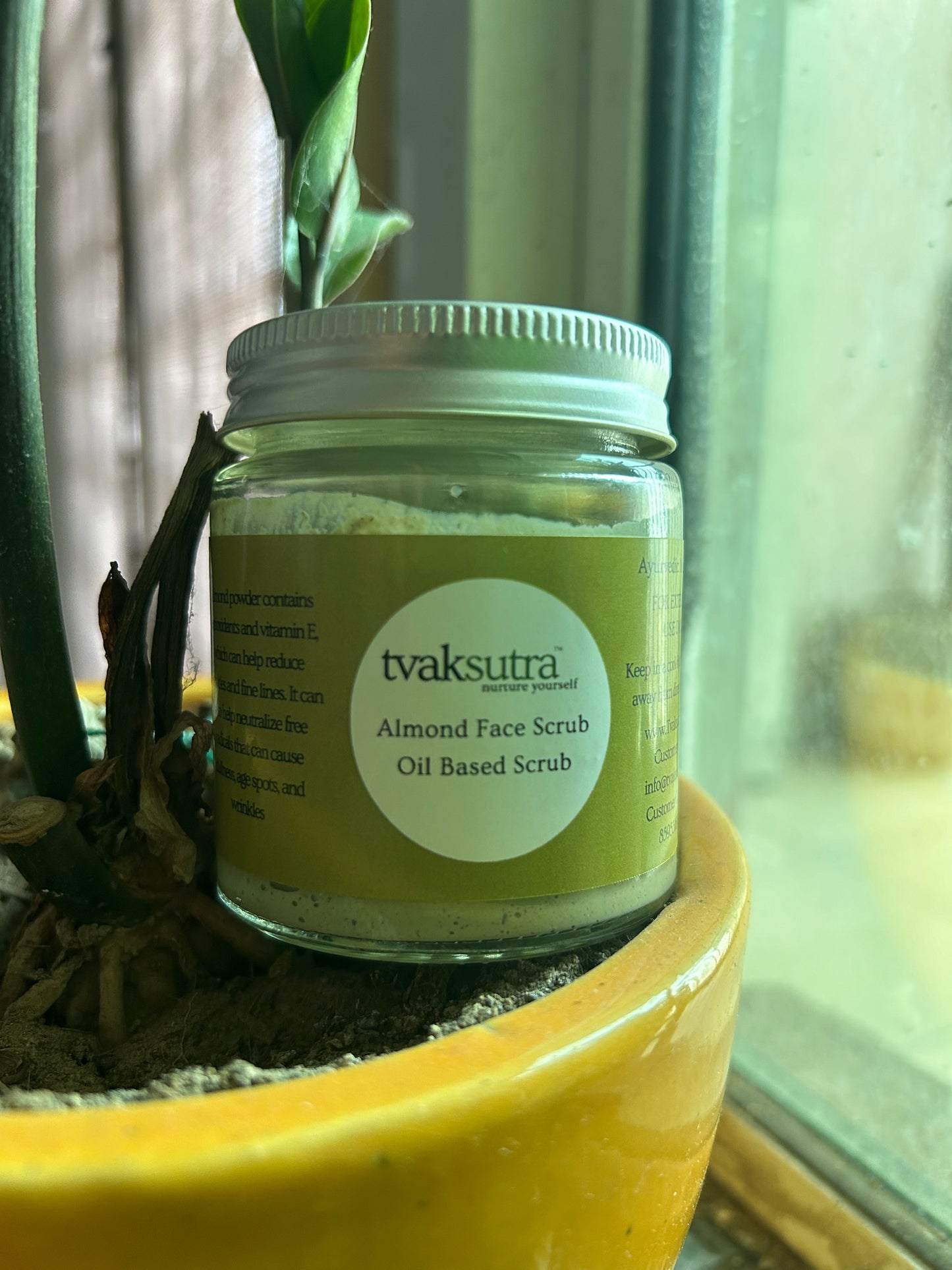 Almond face and body scrub