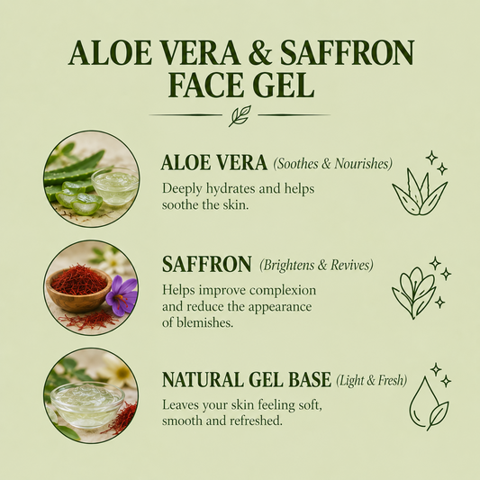 Aloe saffron gel cream