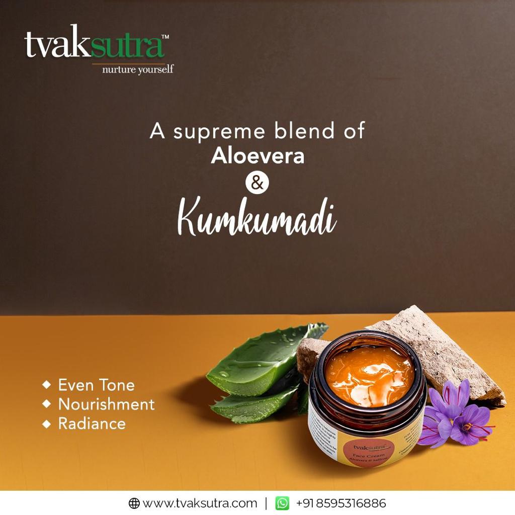 Aloe saffron gel cream