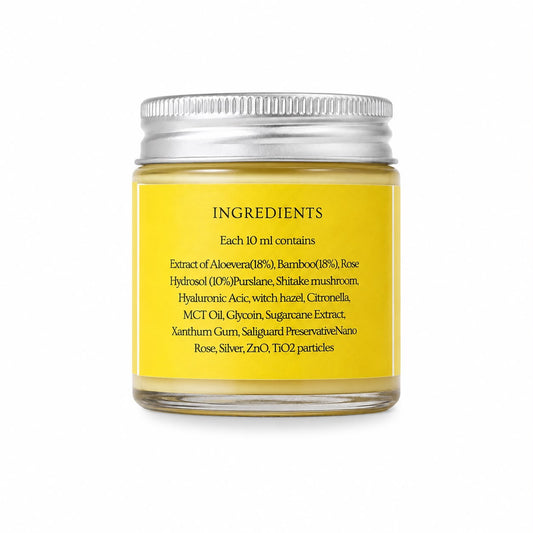 Natural gel Sunscreen SPF 50, PA +++ (Improved formulation)