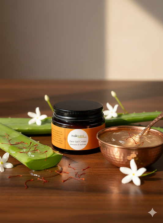 Aloe saffron gel cream