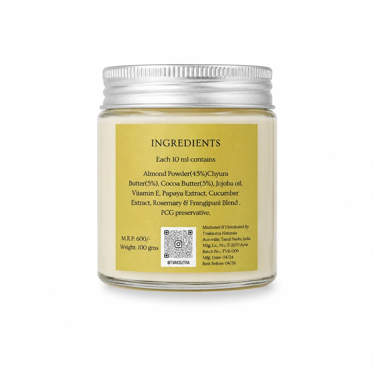 Almond face and body scrub