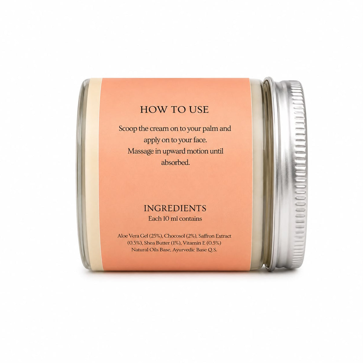 Aloe saffron gel cream
