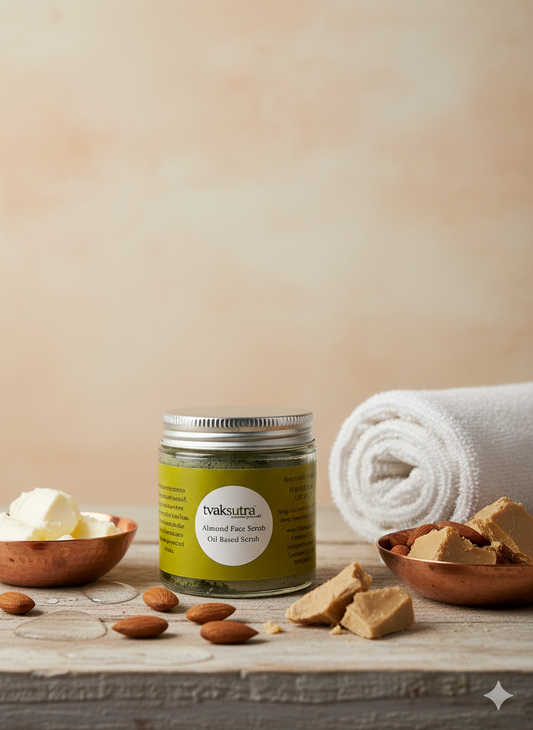 Almond face and body scrub